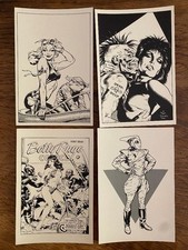 Dave Stevens-Lot of 4 Vintage Comic Art Postcards Circa 1980s picture