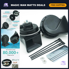 12V Waterproof Dual-Tone Car Horn Kit - Loud Automotive Sound Upgrade picture