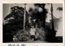 1951 Photograph Woman at Balboa Park San Diego Spanish Colonial Revival picture