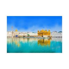 Indian Traditional Golden Temple Self Adhesive Waterproof Painting picture