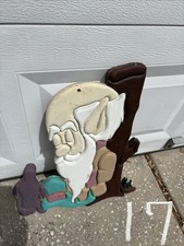 Vtg Amusement/Carnival/Park Hand Carved Wooden Dwarf Character picture
