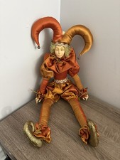 Vintage Jester Clown Art Doll 21 Inches Tall picture