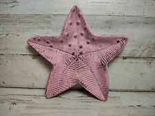 Cast Iron Stonebriar Faded Rose Style Starfish Candle Votive Plate Dish 5 1/4