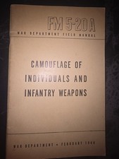 Camouflage Of Individuals And Infantry Weapons Vintage 1944 War Department picture