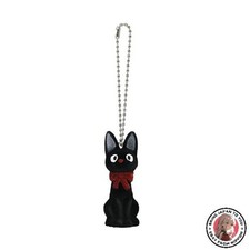 Sekiguchi Studio Ghibli Kiki's Delivery Service Jiji Flocked Keychain picture
