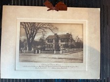 C 1865 matte print Ebenezer Davis House 1760-1864 Harvard Square Davis Ave MA picture