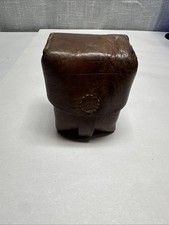 VTG Brown Leather Ammo Belt Pouch picture