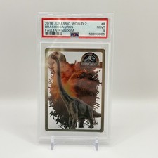 2018 Panini Jurassic World Fallen Kingdom Acetate Card Brachiosaurus Rare PSA 9 picture