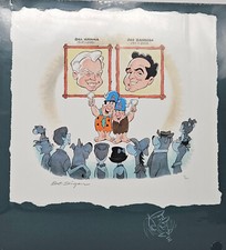 Hanna/Barbera Tribute Giclee On Paper Signed+Remarked by Bob Singer-Georg Jetson picture