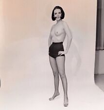Vintage 1950 Semi Nude Model In Shorts  2 1/4 Negative picture