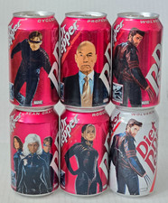 2003 Dr Pepper Marvel X - Men Lot of 6 Empty Cans picture