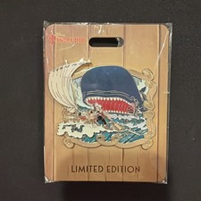 Disney WDI MOG Pinocchio 85th Anniversary Geppetto Monstro Whale Pin LE 250 picture