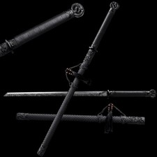40'' Handmade Straight Ninja Stick Functional Sword 9260 Spring Steel Ninjato picture