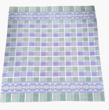 Vintage 1930's Beacon or Beacon Style Reversible Coton Camp Blanket EUC Lavender picture