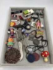 Vintage junk drawer lot items advertising Smalls Older As Shown Lot#31345 picture