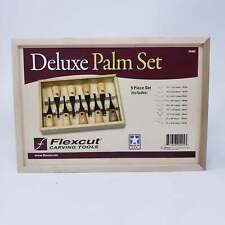 New Flexcut 9 Piece Deluxe Palm Set Carving Tools FR405 picture