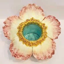 MASSIER ? Late 19th Century French Majolica Flower Cache Pot Planter Signed 15