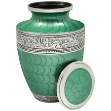 Beautiful Queen Green Shell Adult Human Large Cremation Funeral Ash Keepsake Urn picture