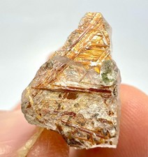 17 CT Rare Sagenite On Quartz Amazing Specimen From Zagi, Pakistan A42 picture