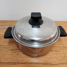 Vintage Rena Ware 3-ply 18-8 stainless steel 2-quart pot made in the USA picture