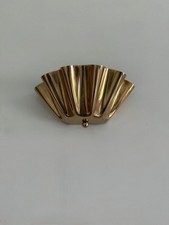 Mid-Century Brass Half Flower Wall Sconce For Bedroom, Or Patio Home Decor picture