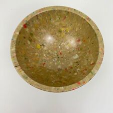 VTG Texas Ware Melamine Confetti Splatter Speckled Mixing Bowl 118 Brown Beige picture