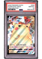 PSA 10 Pikachu Vmax #044/185 - Vivid Voltage Pokémon Card picture