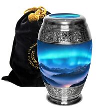 Aurora Borealis Cremation Urn, Cremation Urn for Adult Human, Urns for Human Ash picture