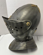 Vintage Medieval Knight Armor Helmet Replica Sca Larp Crusader Templar Metal picture
