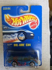 Hot Wheels Sol-Aire CX4 Blue Hot Ones 1991 Mainline #169 picture