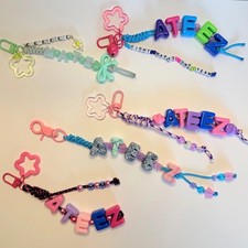 KPOP ATEEZ, STRAY KIDS, BTS Custom Name Keychain Zipper Pull Decorations picture
