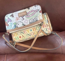Dooney & Bourke Disney Walt Disney World Shoulder Bag, Small, Tan Multicolor picture
