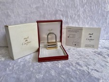Cartier Key Ring Vintage Trinity Cadena Keychain Padlock Gold Silver New Charm picture