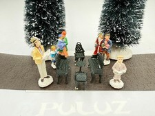Lemax D56 Christmas Village Figurine/Accessories Lot of 9: Victorian Seats & peo picture