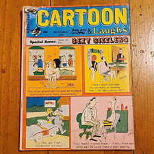 CARTOON & LAUGHS Magazine June 1973 Adult Humor and Gags Marvel PUSSYCAT Comic picture