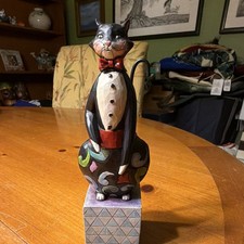 Jim Shore Heartwood Creek Resin Cat Figurine 