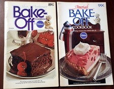 Pillsbury BAKE-OFF Cookbooks Silver Anniversary + America's c. 1974 Vintage picture