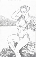 Original  Zenescope / GFT SwimSuit Special 2019 PinUp / Artist : Alfredo Reyes picture