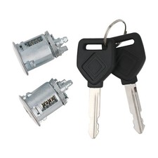 International Cab Door Lock Cylinder w/Keys for Left Driver & Right Silver  picture