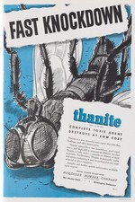 🪰 Thanite Ad Poster - Fast Knockdown Insecticide 1940s Print - 24x36” 🗞️ picture