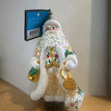 Christopher Radko Santa Christmas Ornament C. 2005, Santa Song. Made In Poland picture