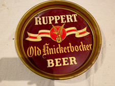 Ruppert Old Knickerbocker Beer Round Metal Serving Tray Breweriana picture