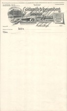 1890s Goldsmith & Loewenberg Stoves Antique Billhead Stationery Portland Oregon picture