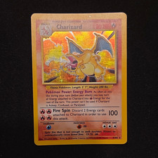 Wizards 1999 Pokémon Base Set Charizard Holo 4/102 English - MP picture