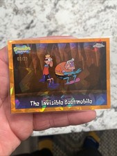 2025 TOPPS CHROME SPONGEBOB ORANGE SAPPHIRE THE INVISIBLE BOATMOBILE /25 DH picture