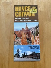 Vintage Bryce Canyon National Park Utah Best Western Rubys Inn Motel Brochure picture