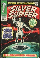 The Silver Surfer #1 Marvel Comics August 1968 (G+) First Solo ongoing-RareCo picture