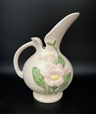 Vintage Hull Pottery Blush Pink Magnolia Pitcher Vase #H-11 USA 8.5 in. 1940's picture