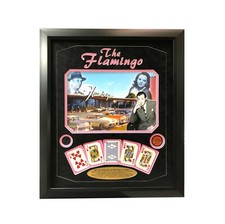 Flamingo Las Vegas Bugsy Siegel Meyer Lansky 1946 Opening Casino Used Chip Frame picture