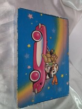 Vintage General Box Company Cardboard Flap Pencil Bears Pink Convertible USA picture